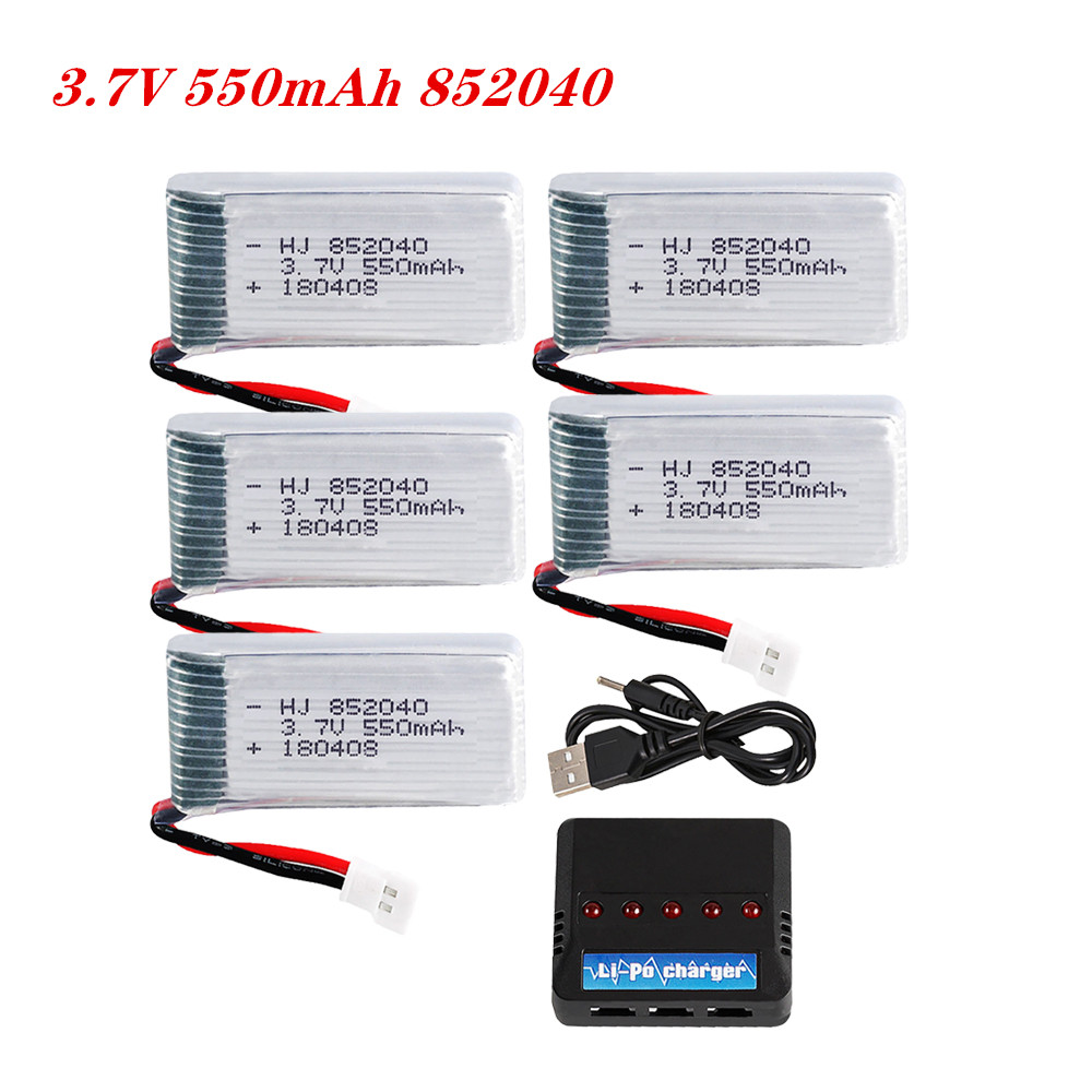 Rc Hobby Drone - 3.7V 550mAh 25C リポバッテリー 852040 JXDに適しています