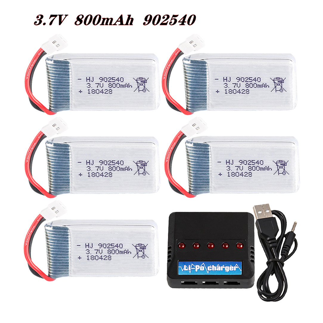Rc Hobby Drone - 3.7V 800mAh 902540 25C リポバッテリー SYMA