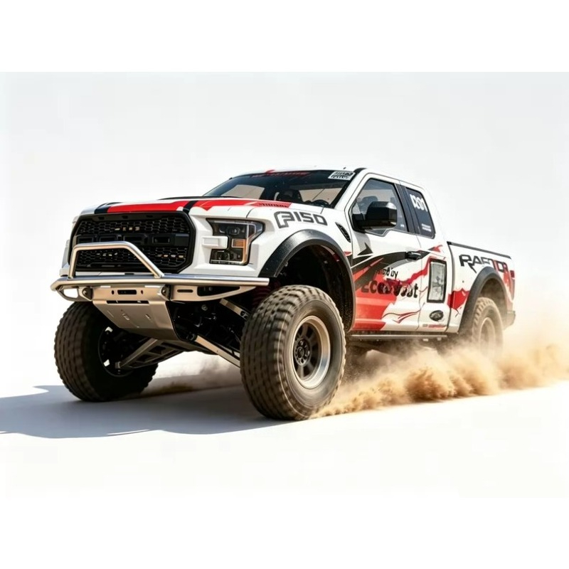 Ram 1500 Rc Hobby - トラクションホビーKM F150フォードラプター1/8 RCクローラーアルミフロントバンパー、F150ラプター用メタルブルバーアップグレードパーツ