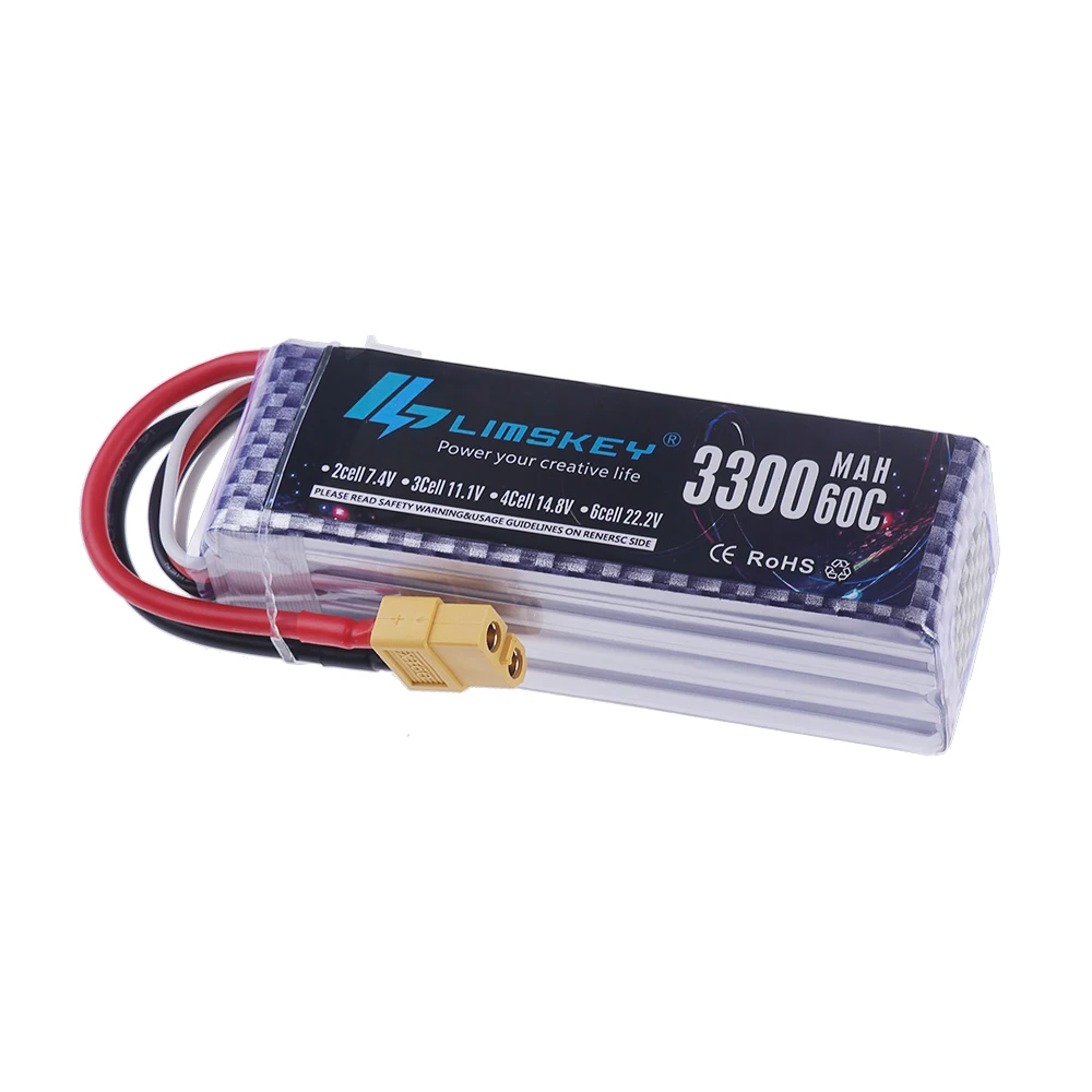 4S LiPo バッテリー 14.8V 3300mAh 60 - Rc Hobby Drone のレビューと価格