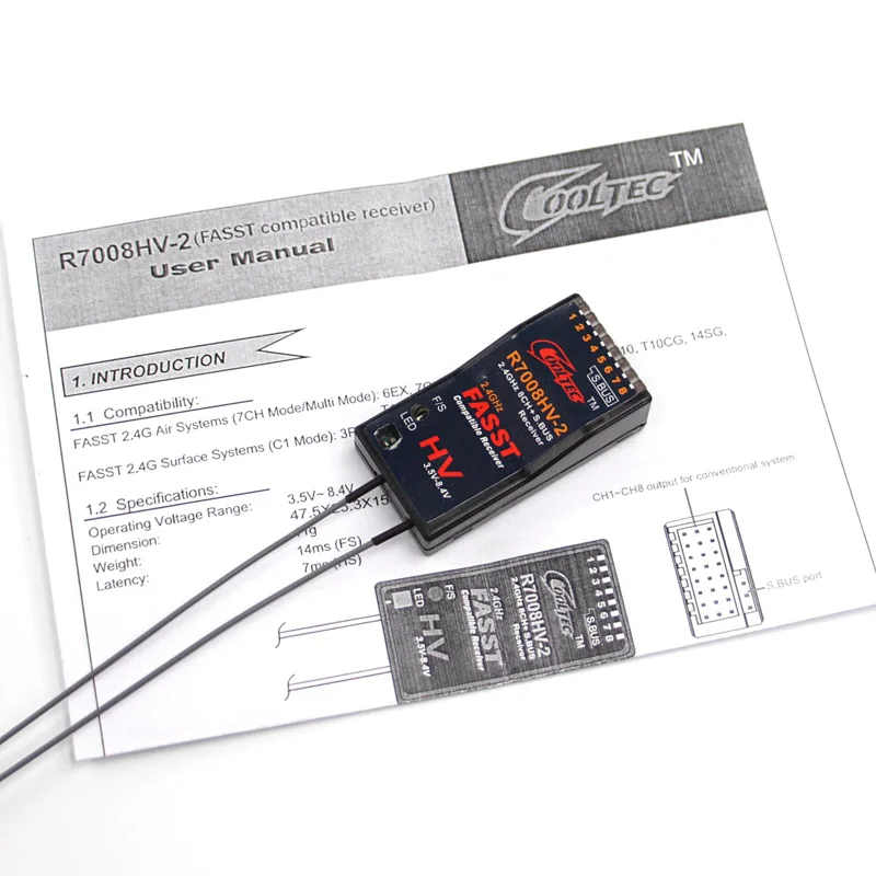 Cooltech-フタバファストs.バスレシーバー、14sg - Receiver Sbus 8Ch のレビューと価格