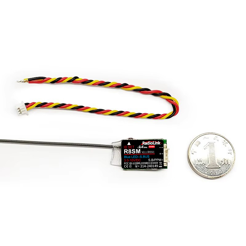 RadioLink R8SM 8CH 2.4GHz 超小型ミ - Receiver Sbus 8Ch のレビューと価格