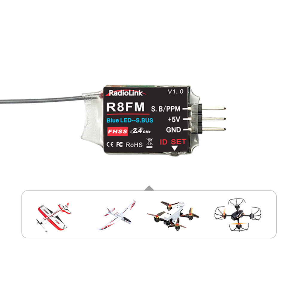 Radiolink 2.4GHz R8FM 8CH RC レ - Receiver Sbus 8Ch のレビューと価格