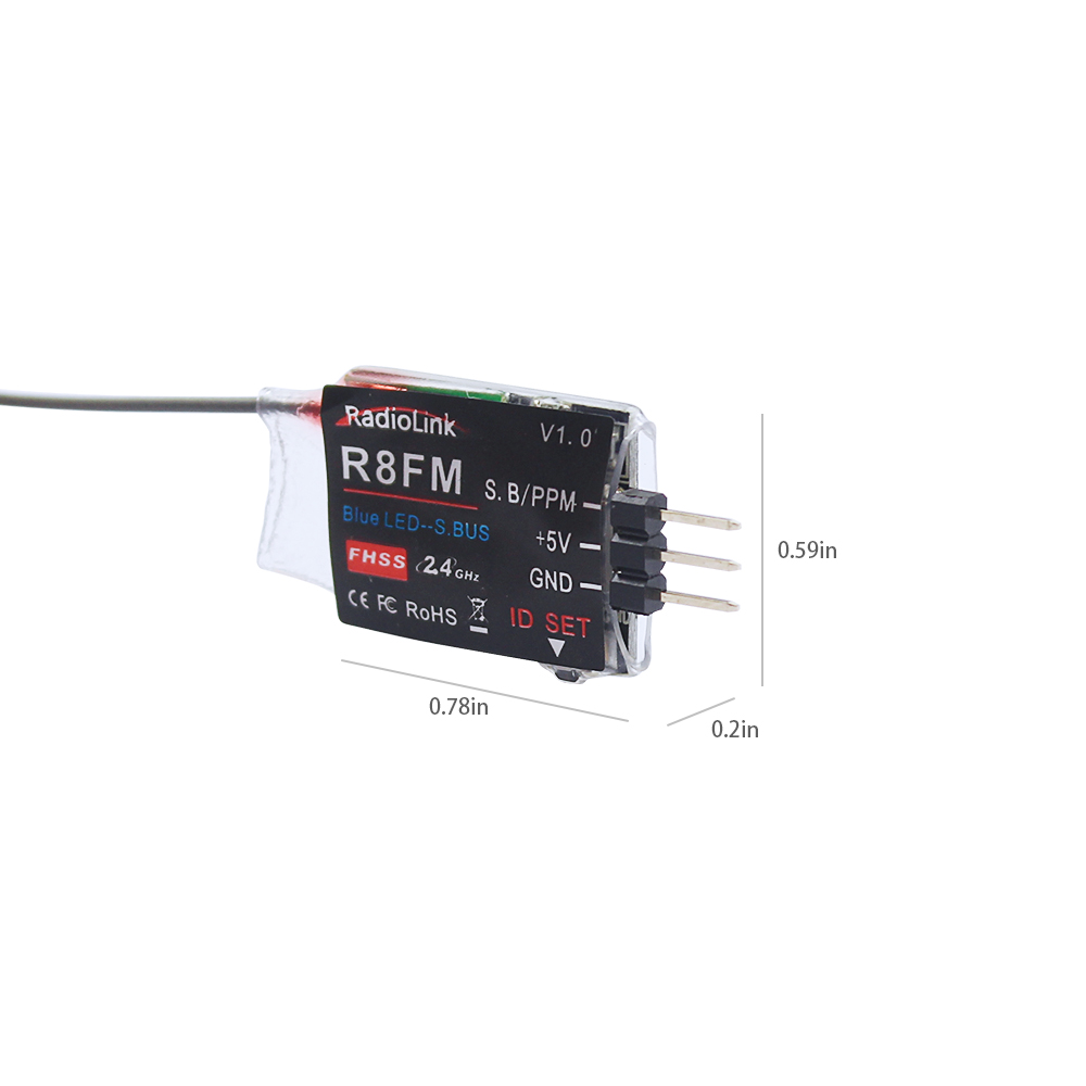 Radiolink 2.4GHz R8FM 8CH RC レ - Receiver Sbus 8Ch のレビューと価格